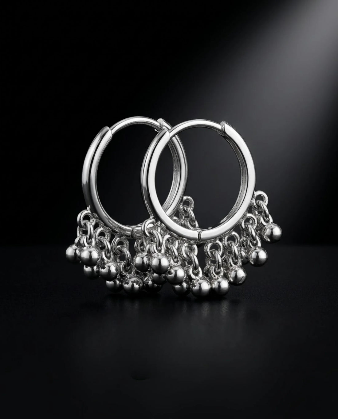 Viral Silver Kashmiri Ghungroo Bali Earrings