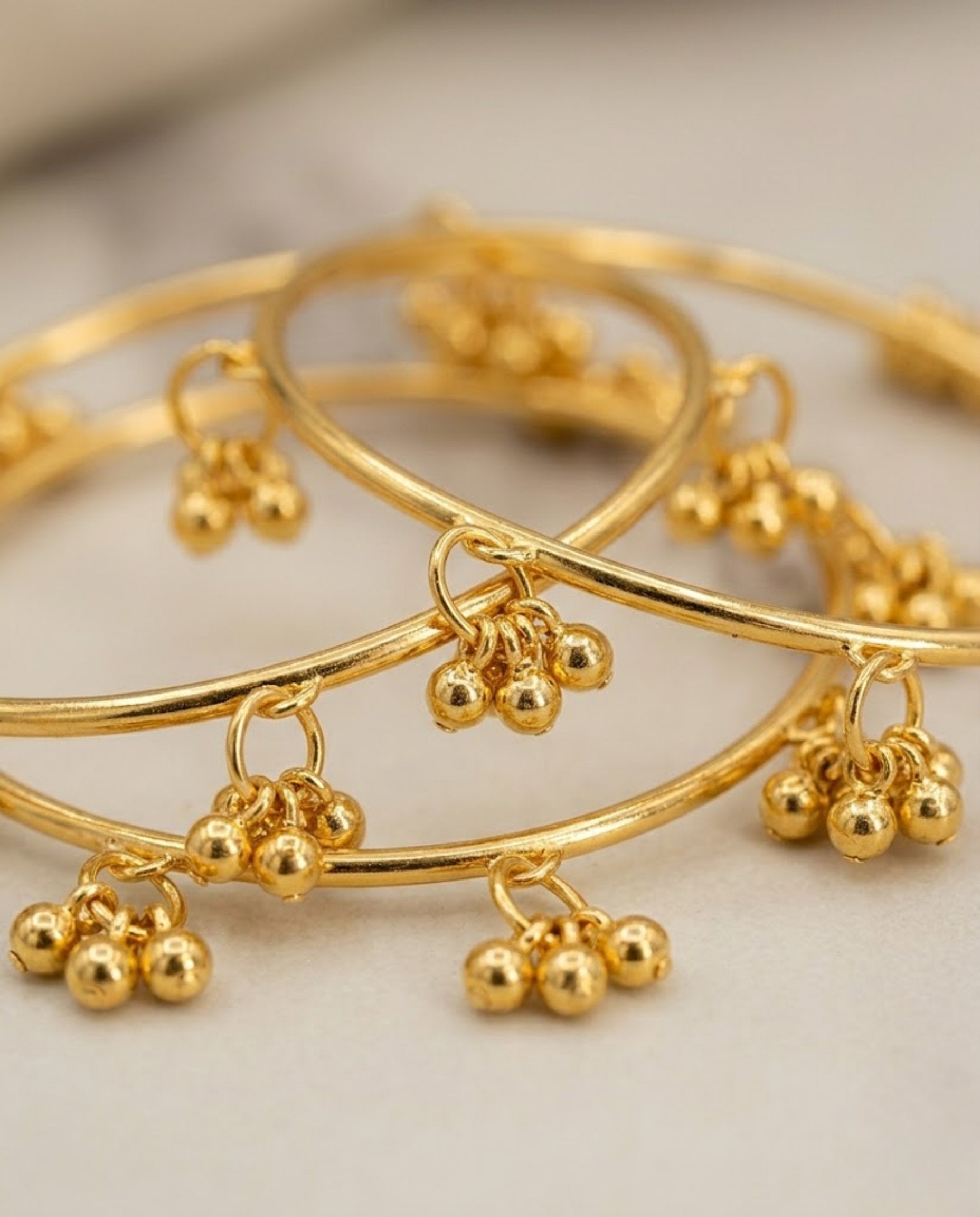 Viral Kashmiri Ghungroo Bangles Gold Bangle Set (4 Pcs)