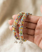 Viral Multicolor Kashmiri Ghungroo Bangles Pair size 2.2 (Sawa 2)