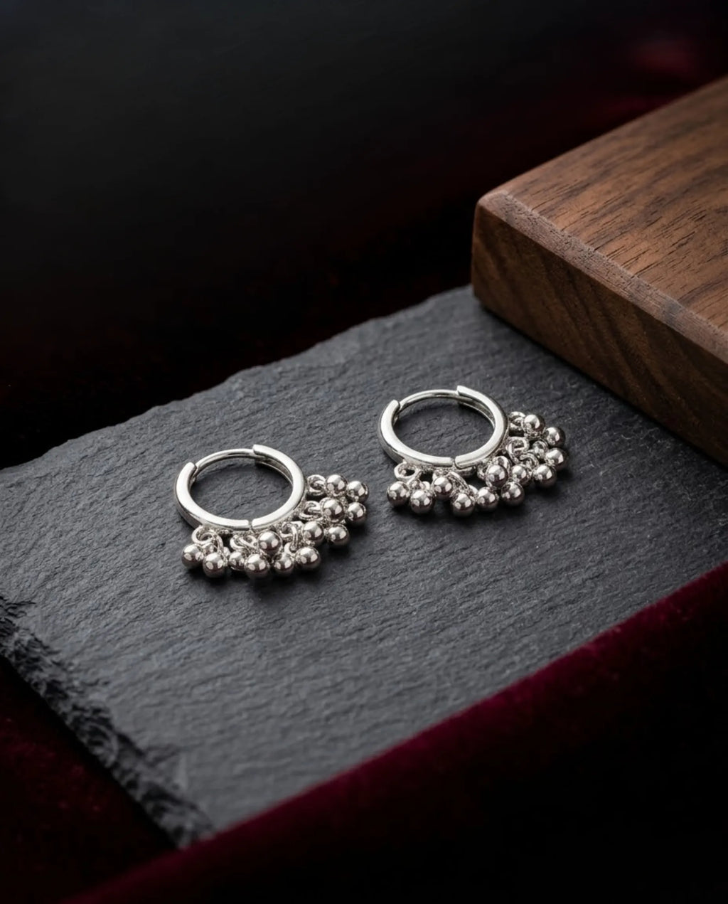 Viral Silver Kashmiri Ghungroo Bali Earrings