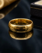 Orneza Eternal Aura Gold Minimalist Band Ring
