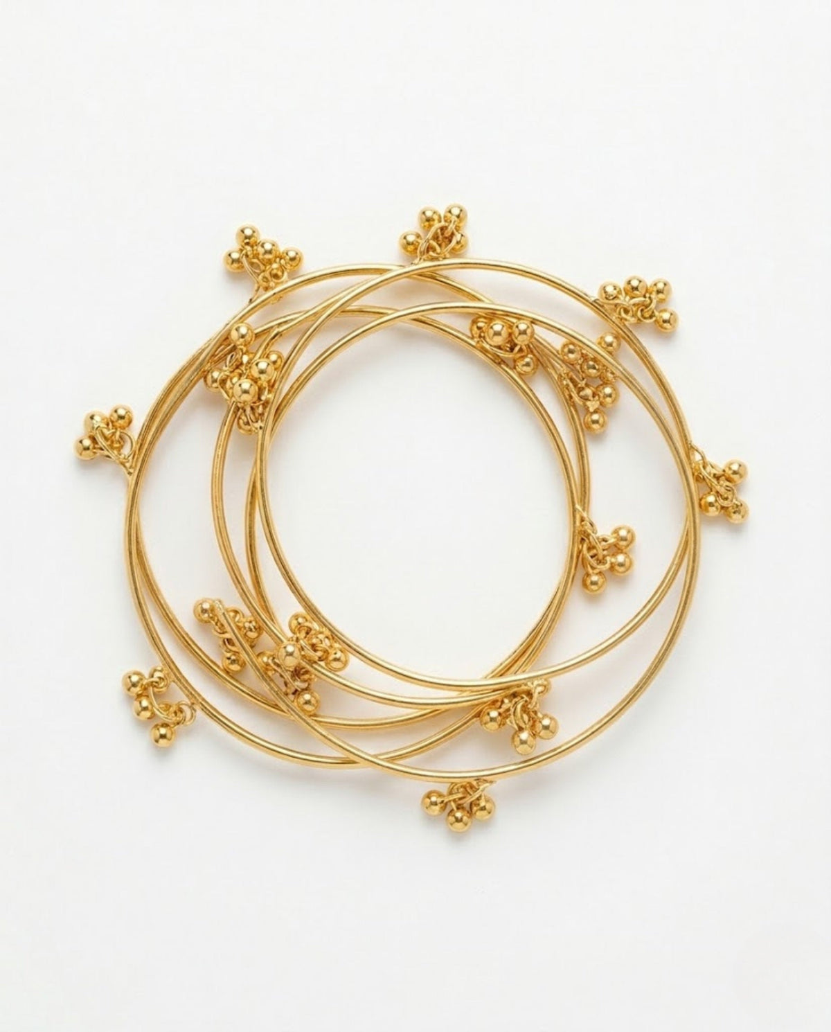 Viral Kashmiri Ghungroo Bangles Gold Bangle Set (4 Pcs)