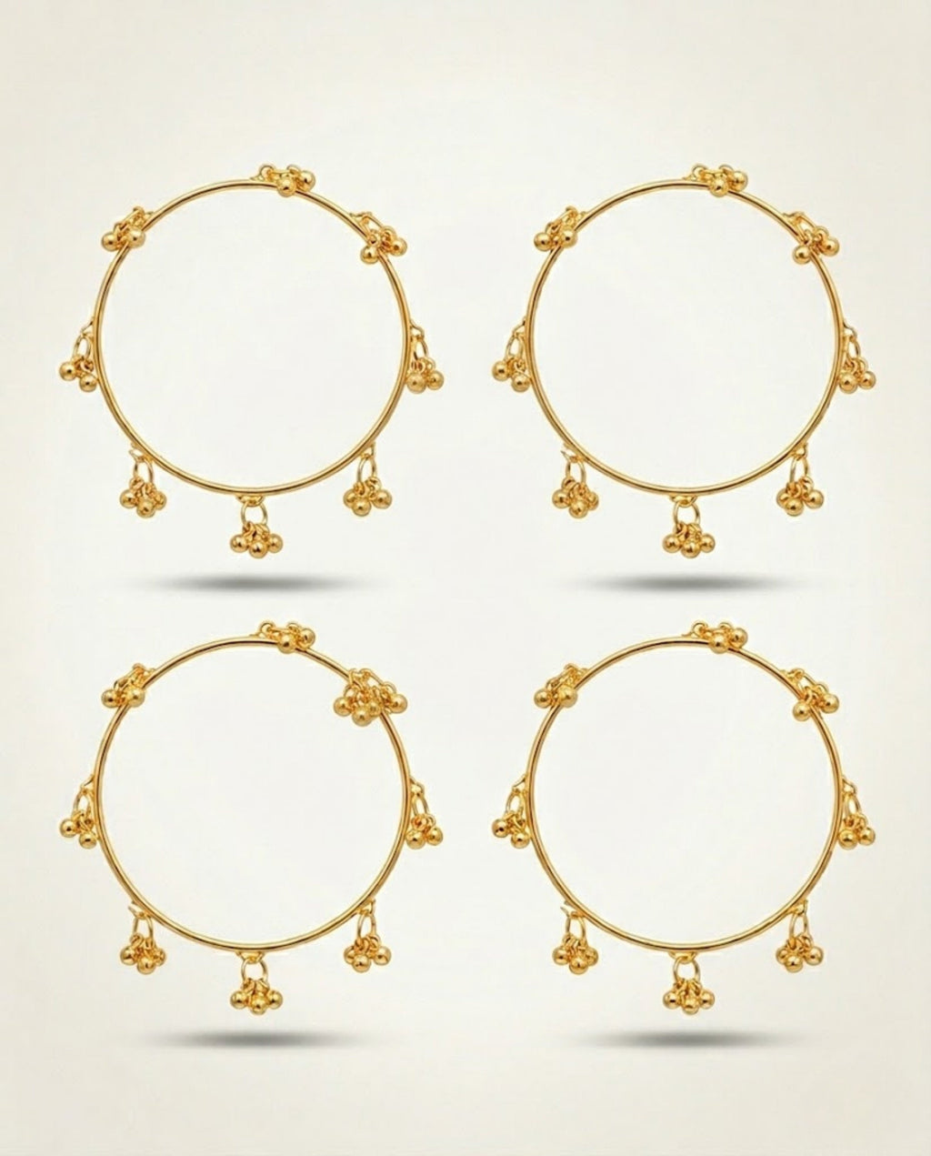 Viral Kashmiri Ghungroo Bangles Gold Bangle Set (4 Pcs)