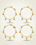 Viral Kashmiri Ghungroo Bangles Gold Bangle Set (4 Pcs)