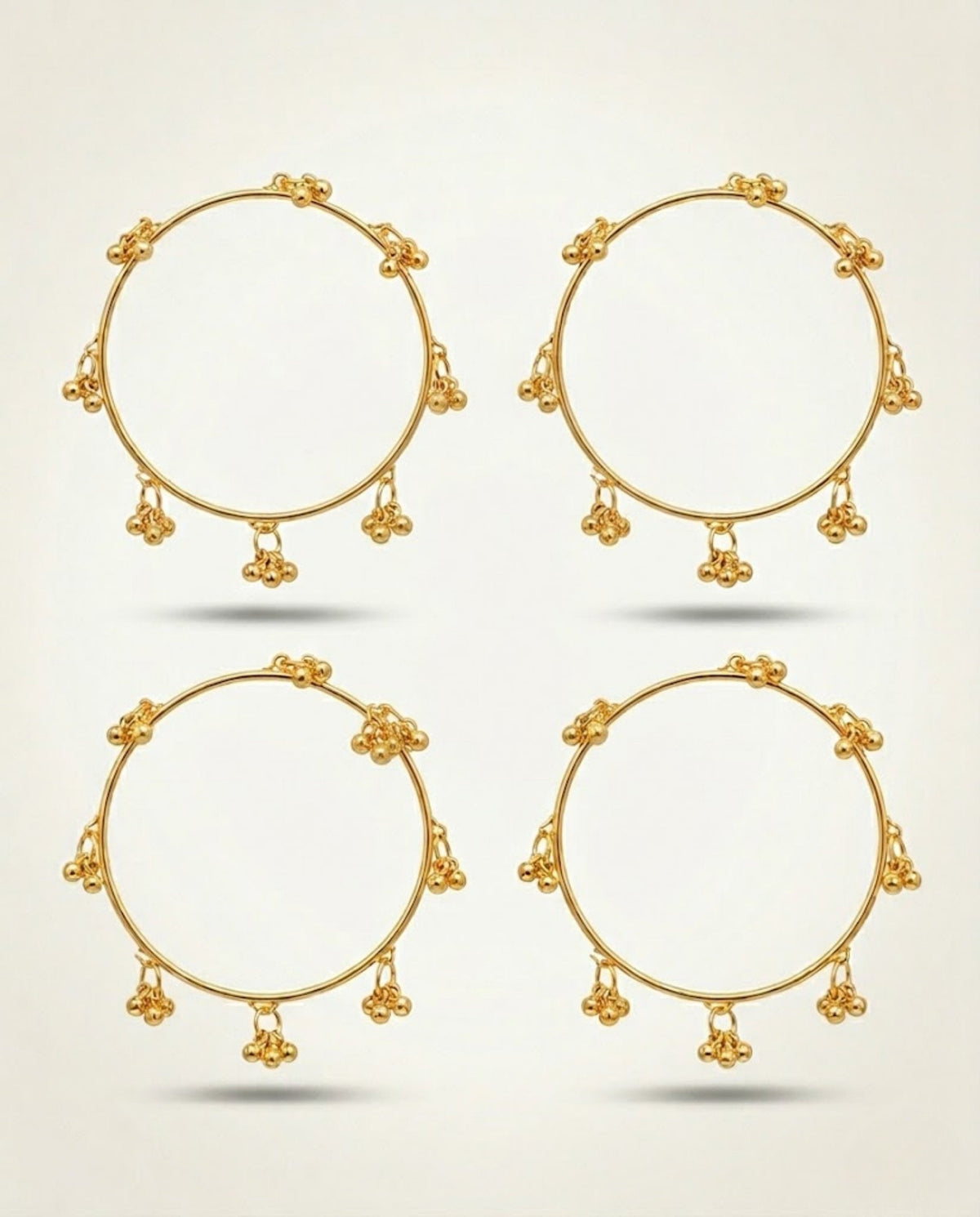 Viral Kashmiri Ghungroo Bangles Gold Bangle Set (4 Pcs)